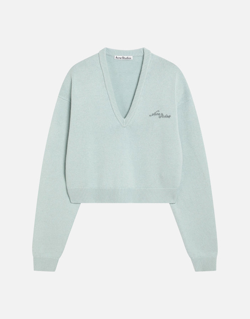 【専用】acnestudios  Cropped v-neck sweater ACNE - 【専用】acnestudios Cropped v-neck sweaterの通販 by s