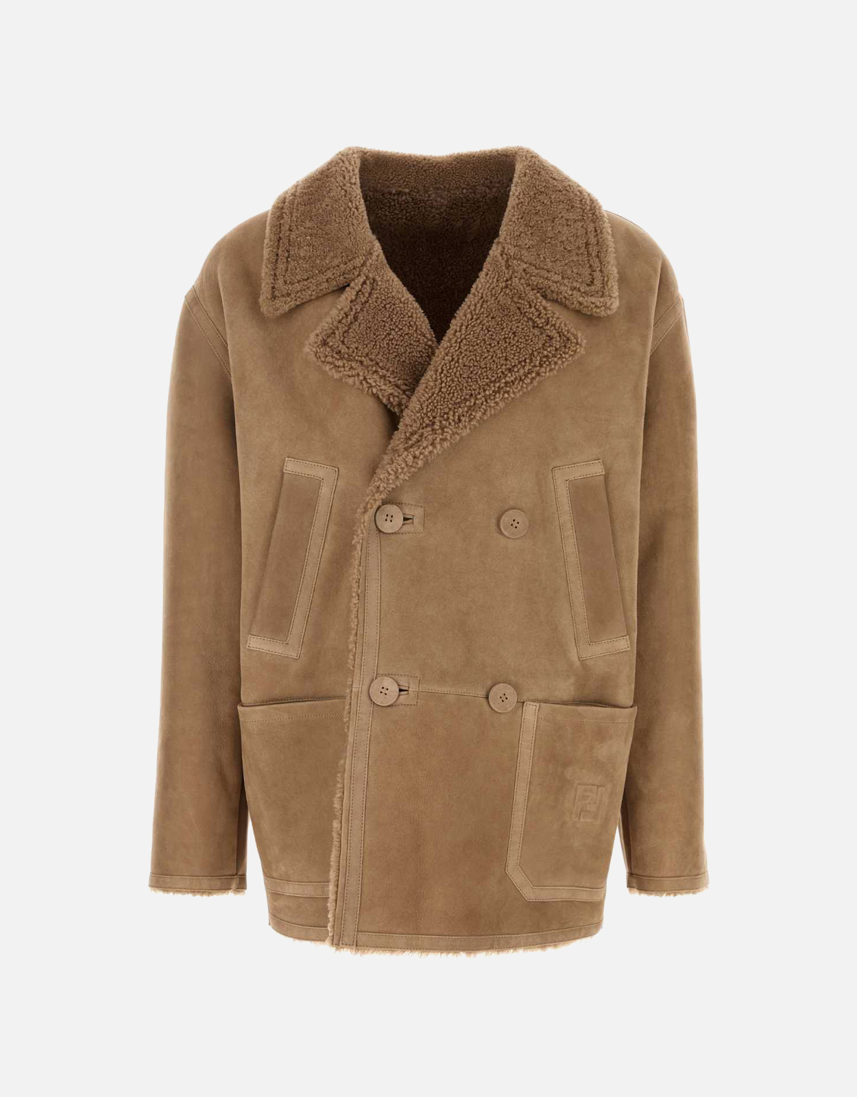 ム*カ様 FENDI GIACCA PANNI CACHEMIRE テーラードジ Jacket Silk