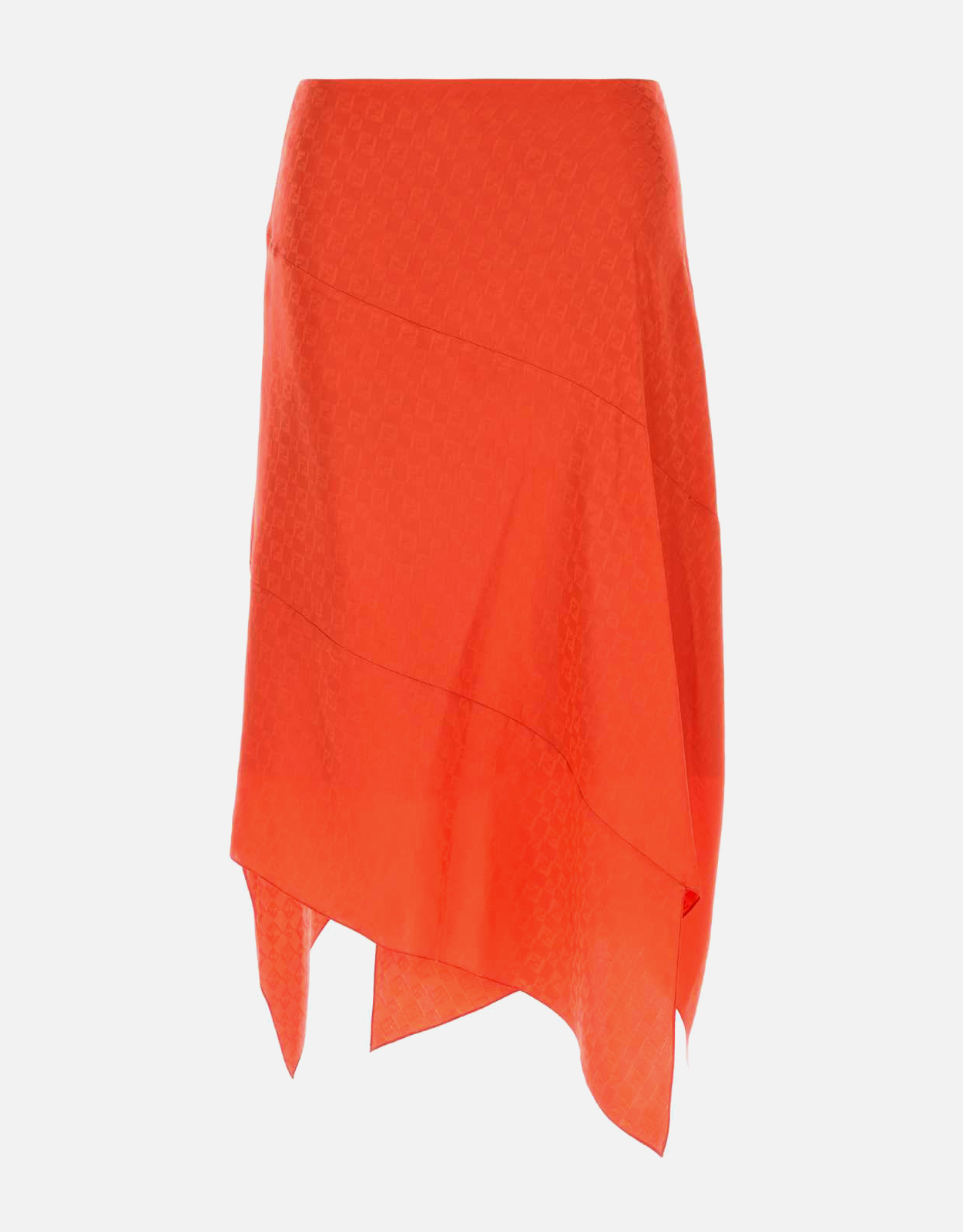 FENDI Fendi Coral Silk Midi Skirt - IT 40　フェンディ コーラル シルク ミディ スカート - IT 40