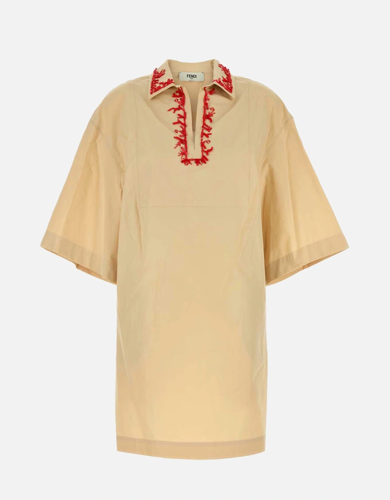 Dress , Beige, Size 38- Fendi