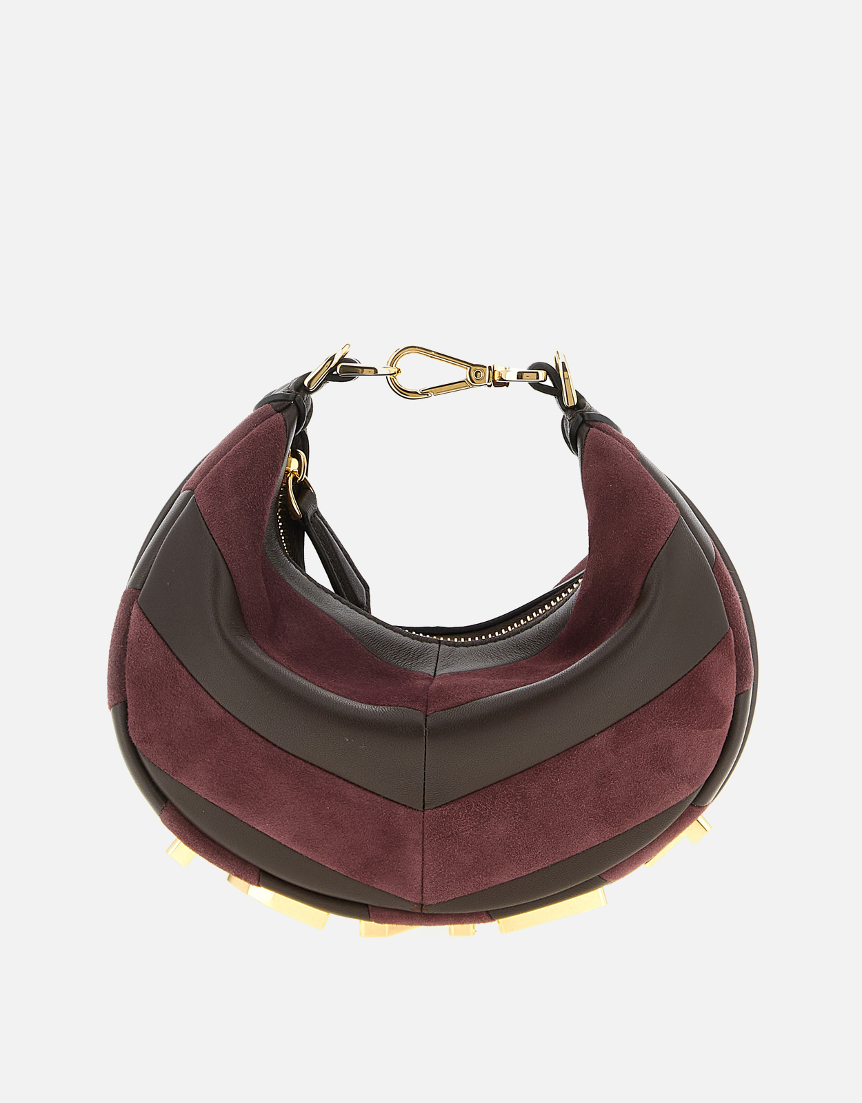 FENDI スエード　バッグ Fendi フェンディグラフィーミニレザー＆スエードクロスボディバッグ