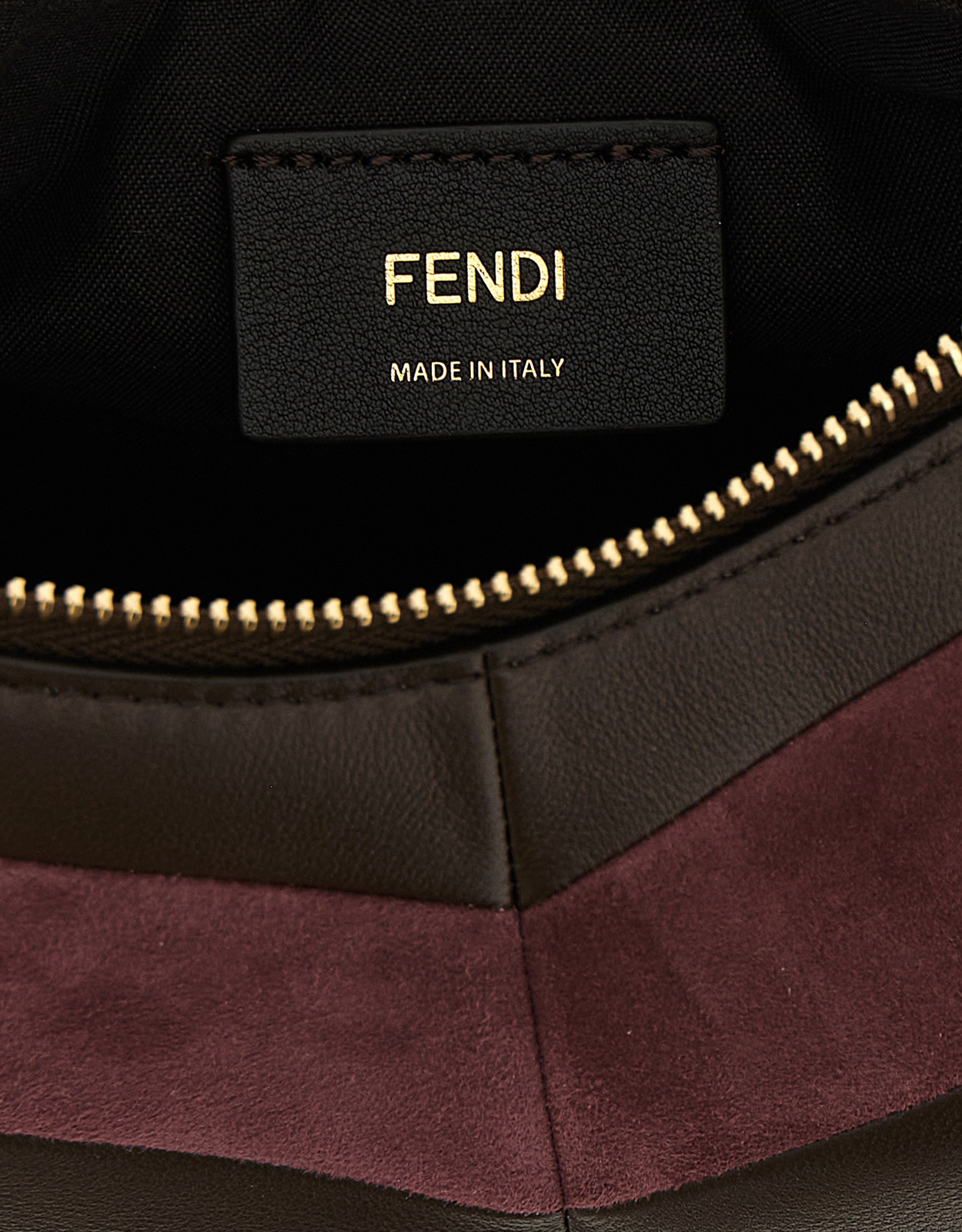 Fendi ボディバッグ マルチカラー コラージュプリント Fendi フェンディグラフィーミニレザー＆スエードクロスボディバッグ