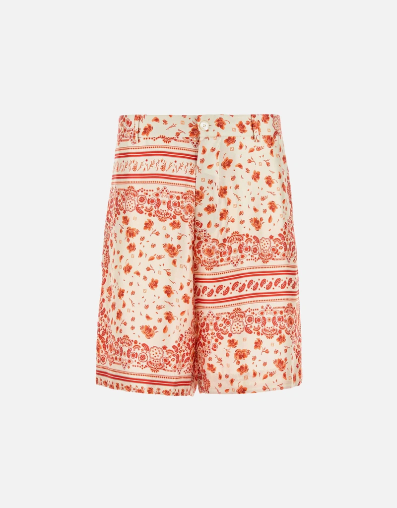 FENDI フェンディ ASTROLOG SILK SHORTS アストロログ 総柄プリント