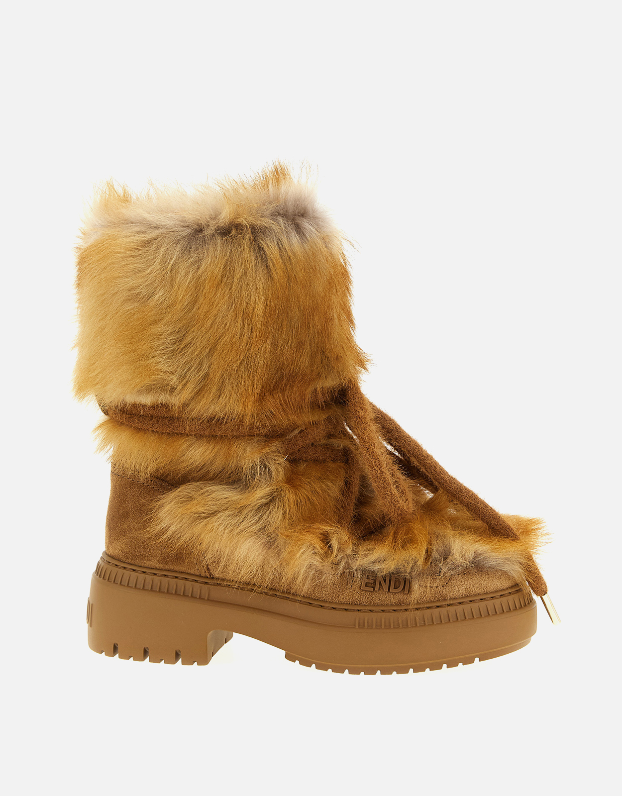 Fendi Light Brown Shearling Boots - EU 35　フェンディ ライトブラウン ムートン ブーツ - EU 35 Fendi