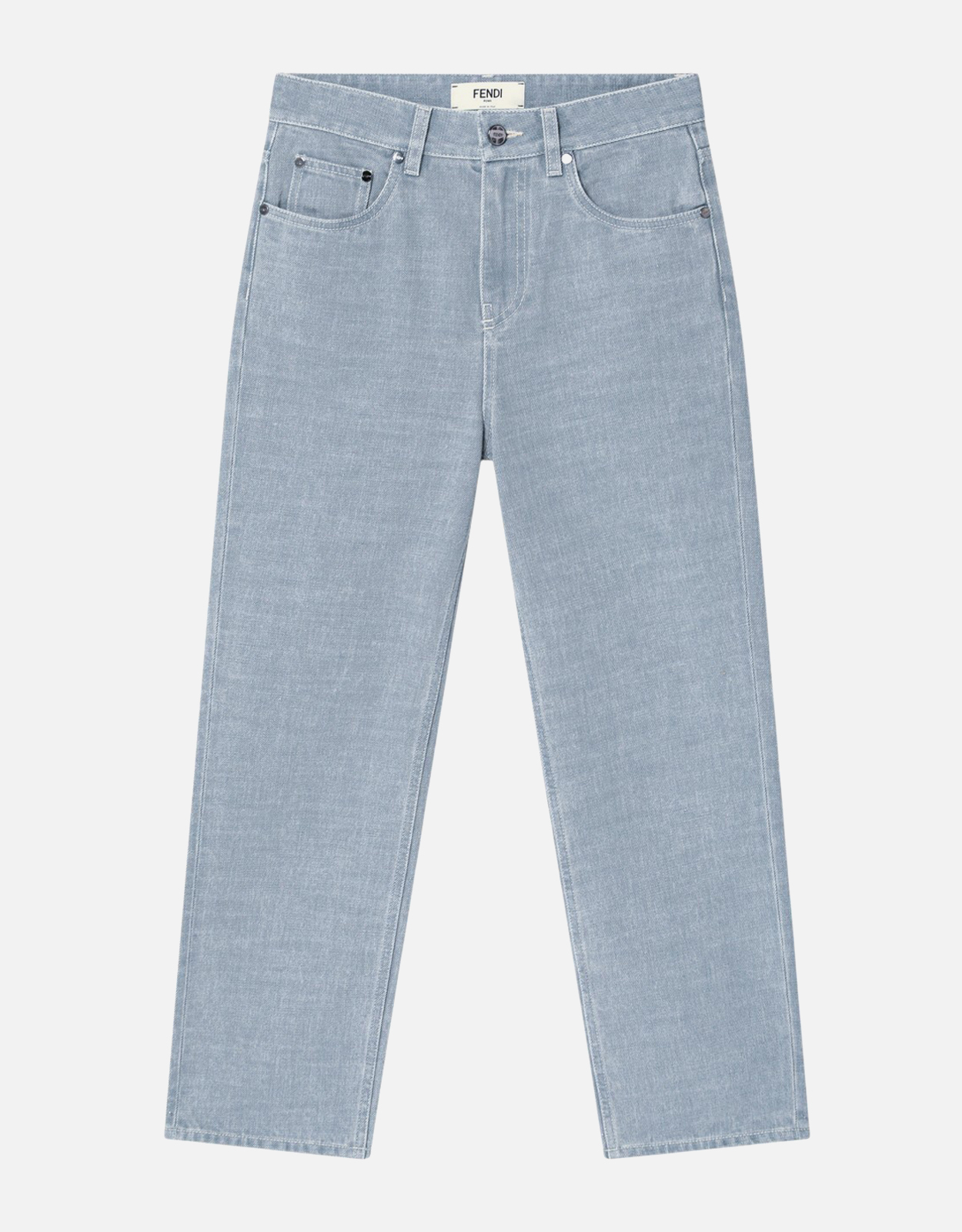 Fendi jeans カジュアルパンツ Fendi ブルーデニムストレートカットパンツ (パンツ) IFCHIC.COM