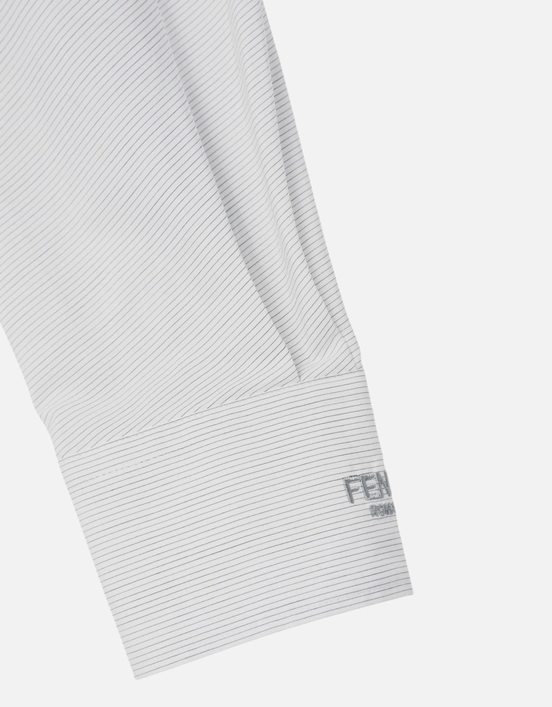 Fendi ホワイトストライプコットンシャツ (トップス) IFCHIC.COM