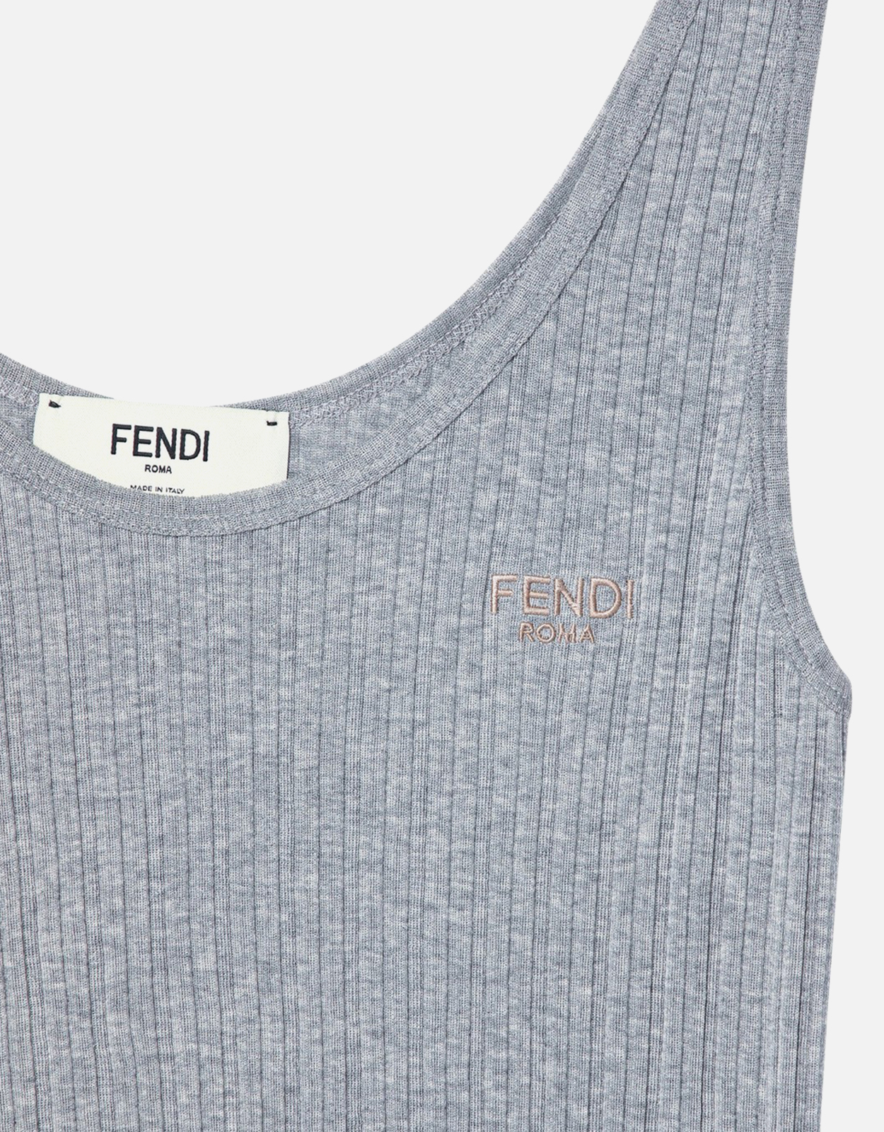 Fendi Grey jersey tank top (Tops) IFCHIC.COM
