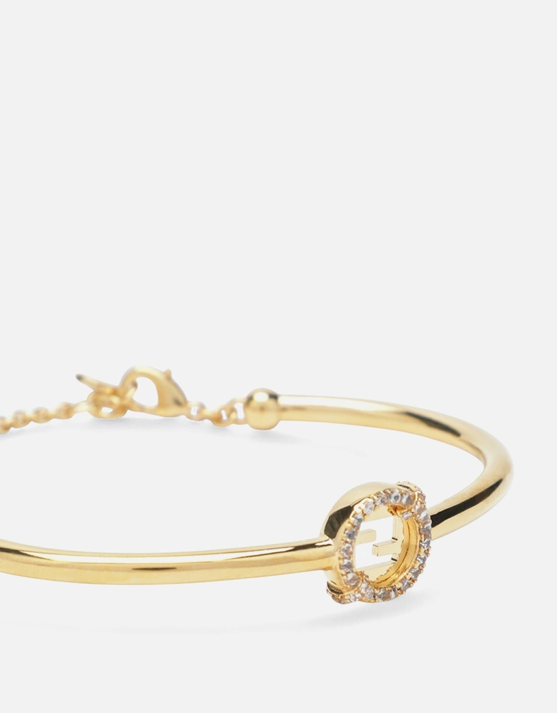 Fendi Gold-coloured EverRound bracelet (All New In) IFCHIC.COM