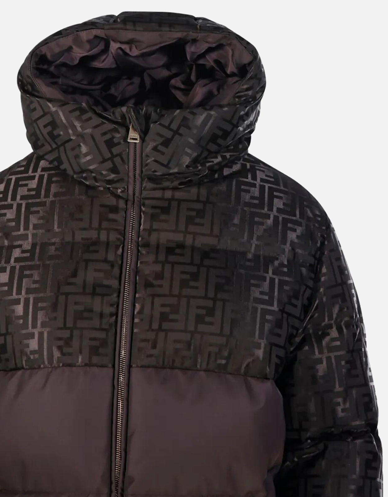 Fendi ブラウンFFナイロンパファージャケット (すべての新品) IFCHIC.COM