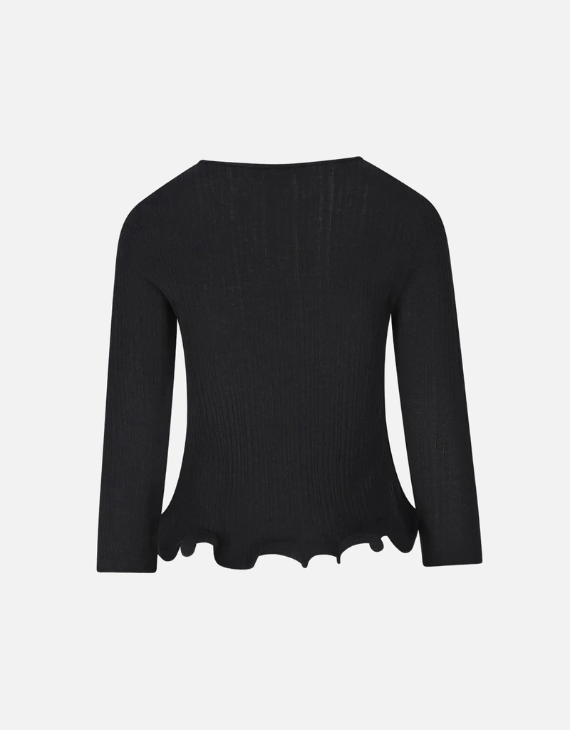 Fendi Black wool pullover with logo embroidery (All New In) IFCHIC.COM