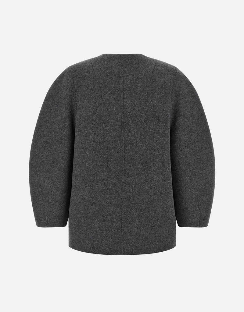 Fendi グレーウールコクーンショートジャケット (すべての新品) IFCHIC.COM