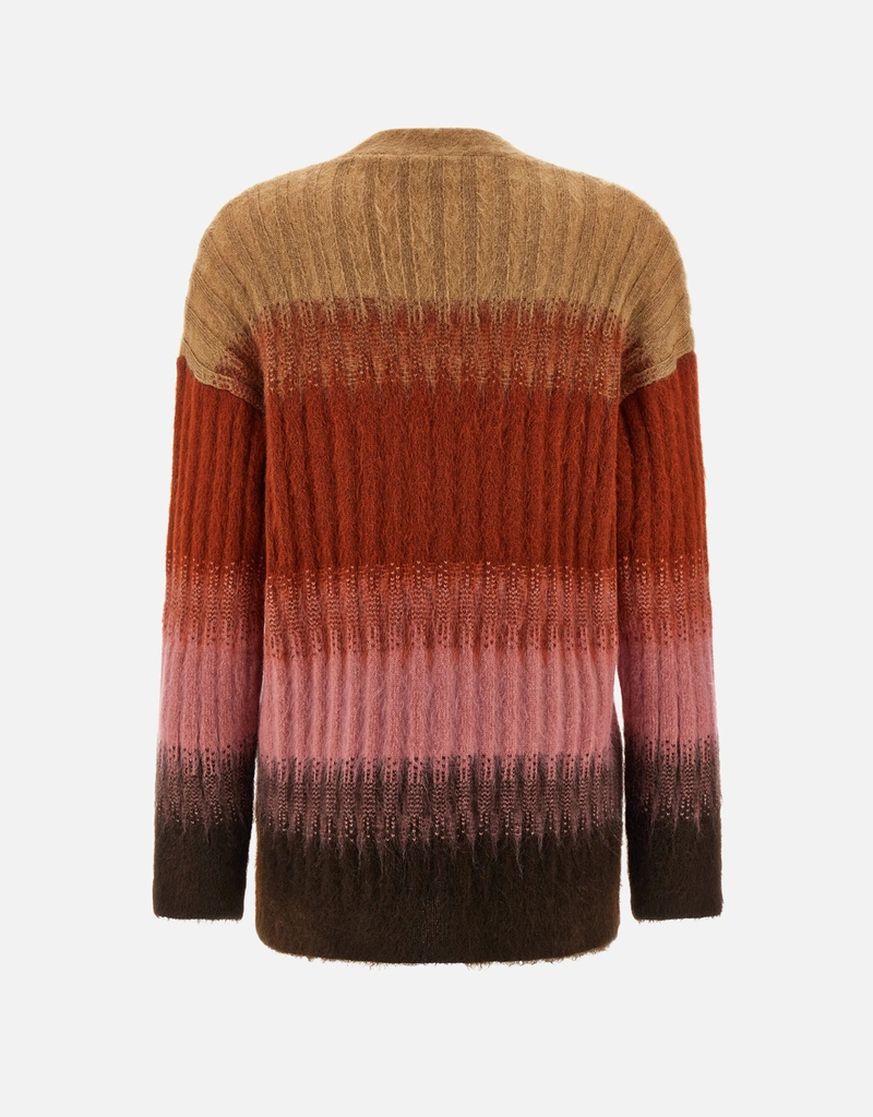 Fendi マルチカラーモヘアウールカーディガン (すべての新品) IFCHIC.COM
