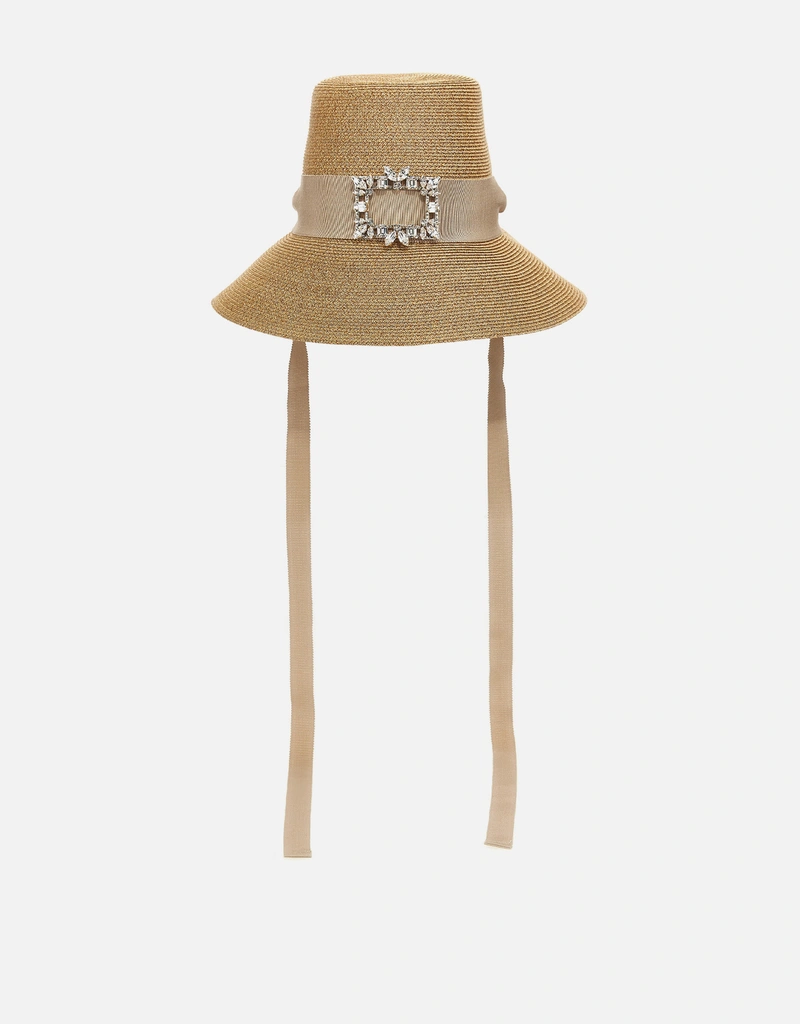 Roger Vivier Broche Vivier Raffia Hat () IFCHIC.COM