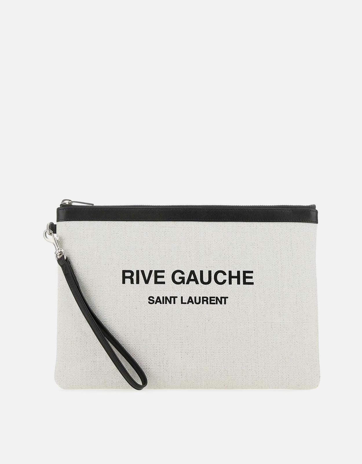Saint Laurent メンズ サンドキャンバス リヴゴーシュ クラッチ