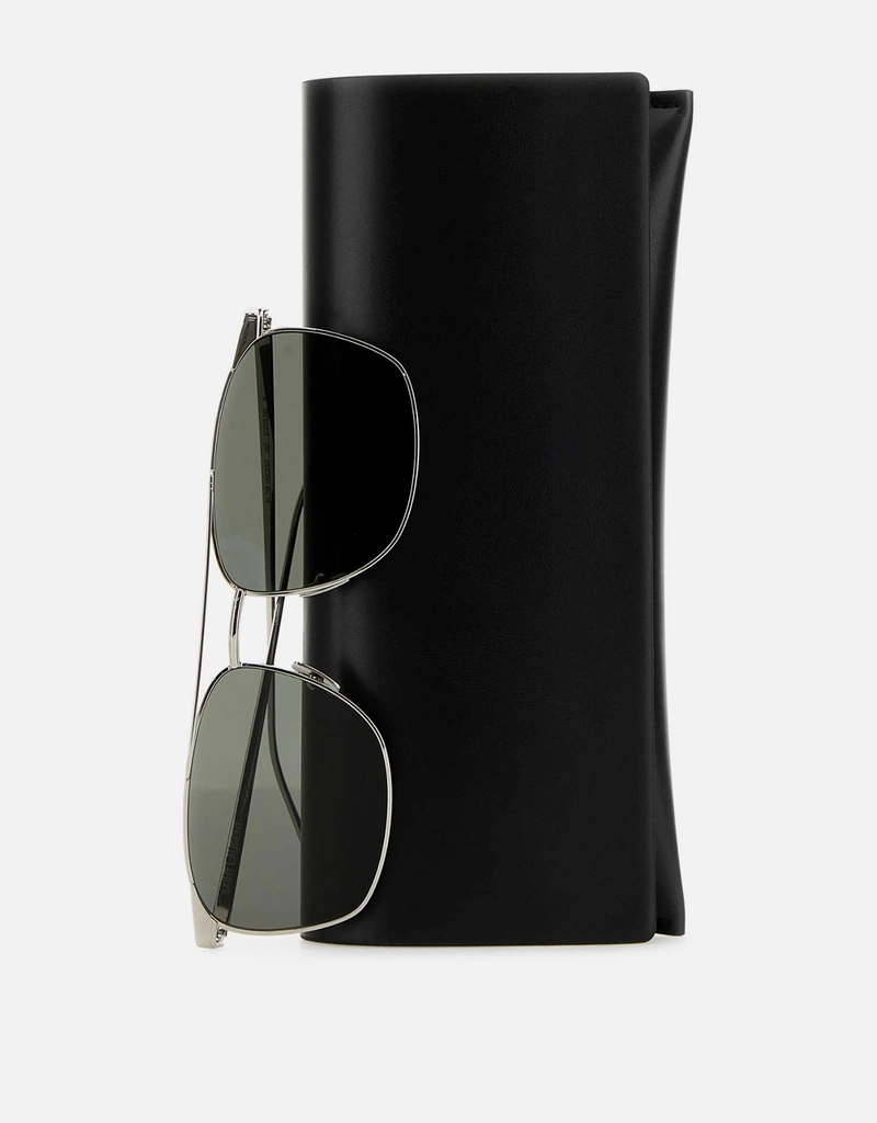 Yves Saint Laurent シルバーサングラス Saint Laurent メンズシルバーメタルサングラス () IFCHIC.COM