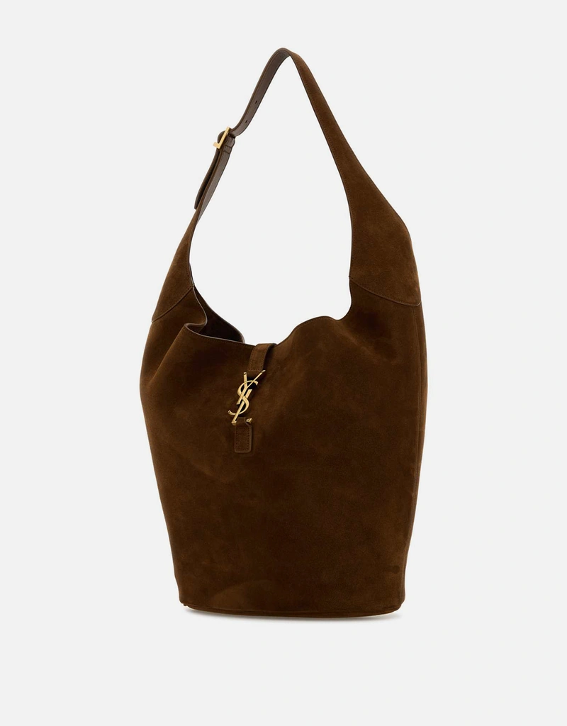 YVES SAINT LAURENT　モンバサ　ブラウン スエード ハンドバッグ Saint Laurent ブラウンスエードショルダーバッグ () IFCHIC.COM