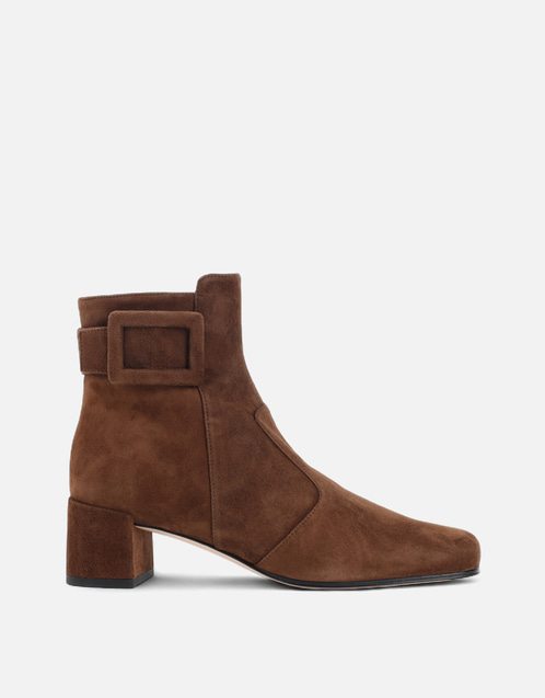 Roger Vivier トレヴィヴィエールスエードアンクルブーツ (すべての