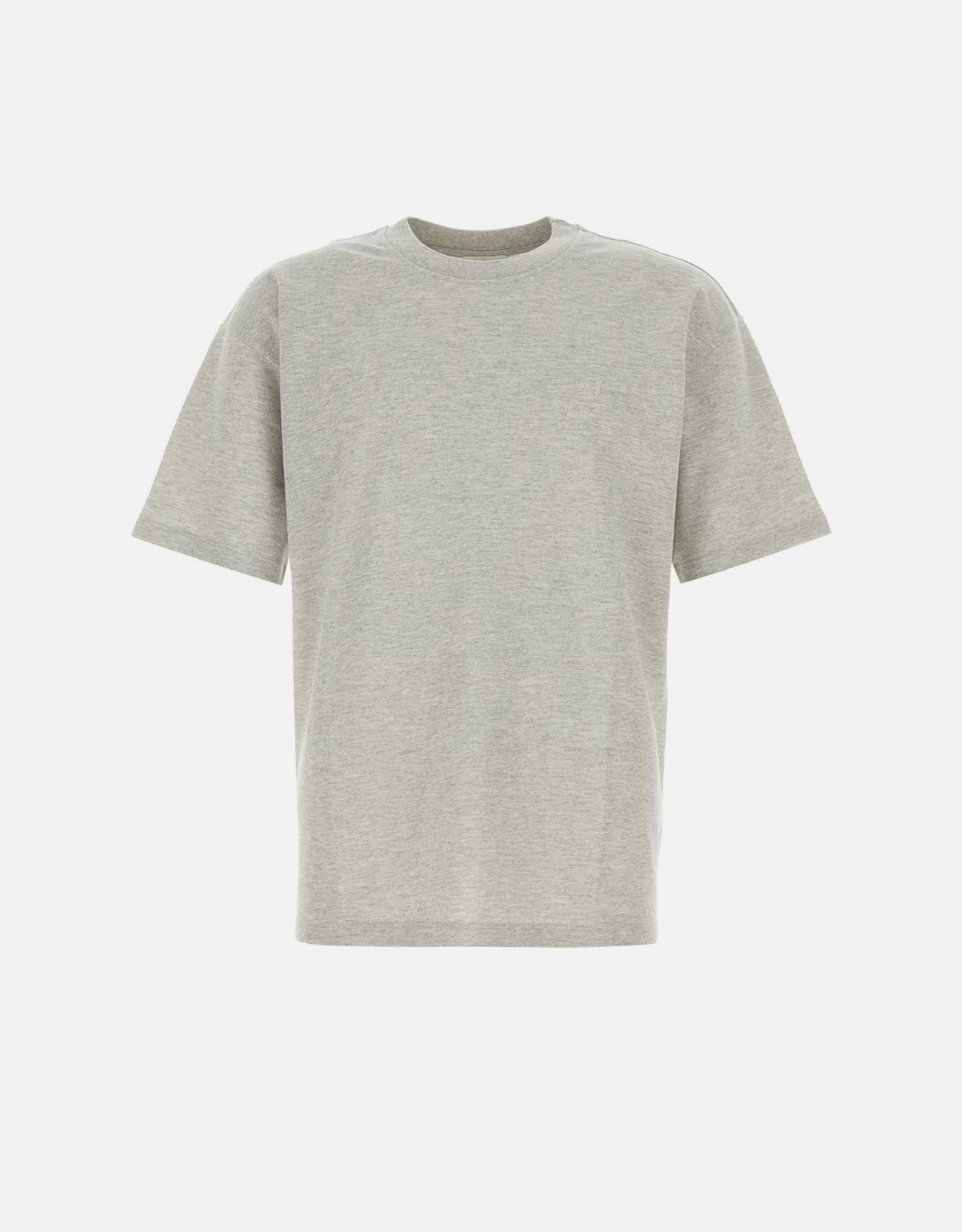Saint Laurent Men's Cassandre Piqué Cotton Polyester Loose-Fit T