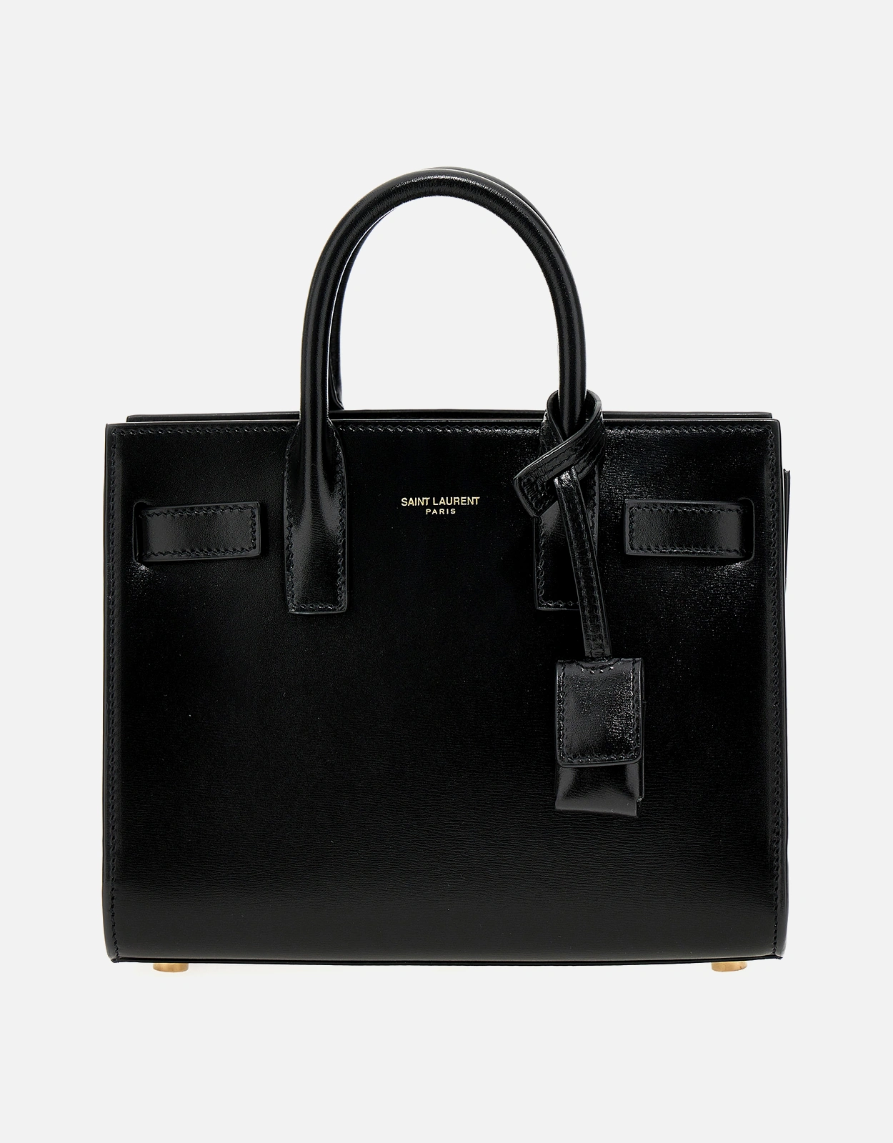 Saint Laurent Sac De Jour Nano Calfskin Leather Handbag