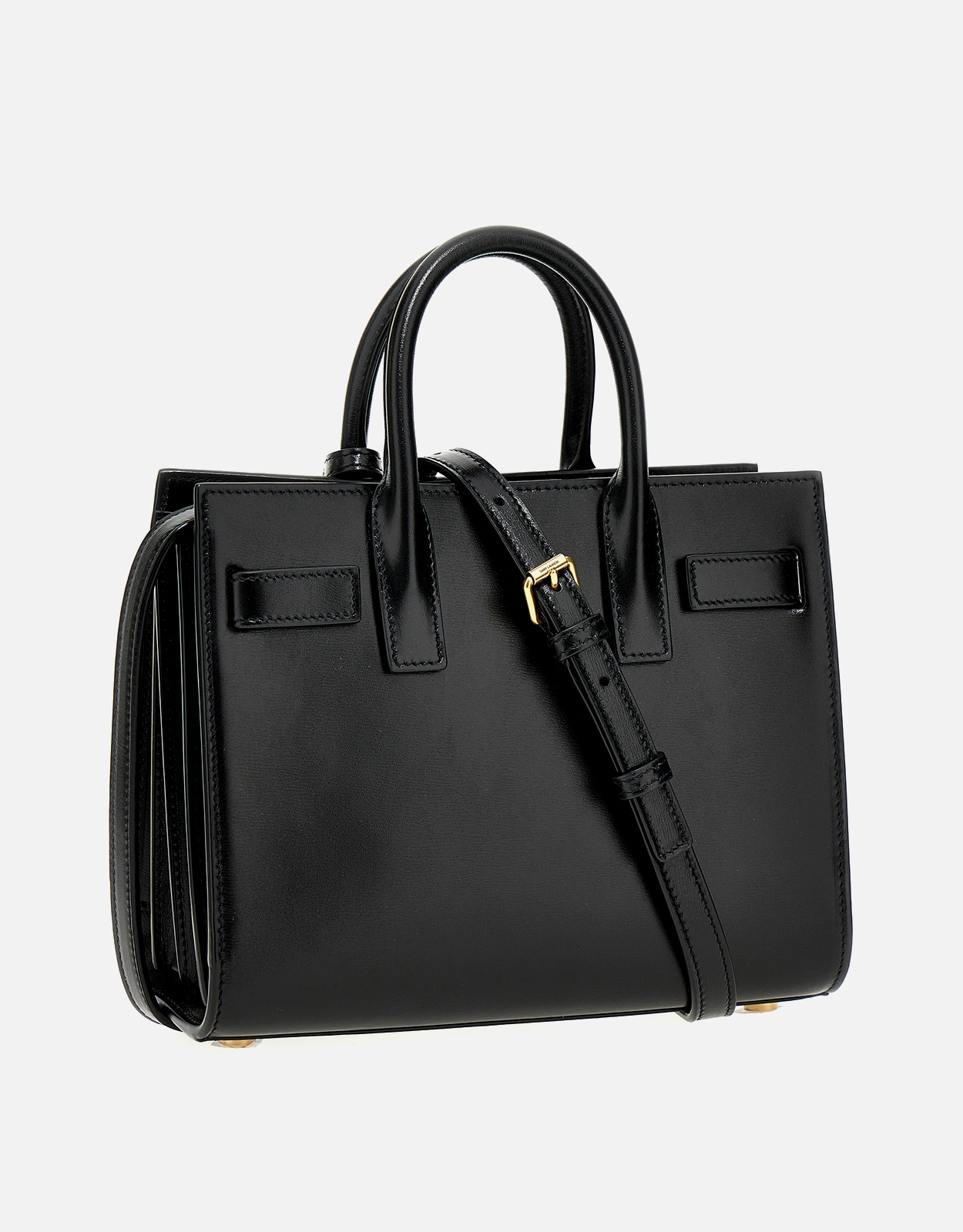 Saint Laurent Sac De Jour Nano Calfskin Leather Handbag