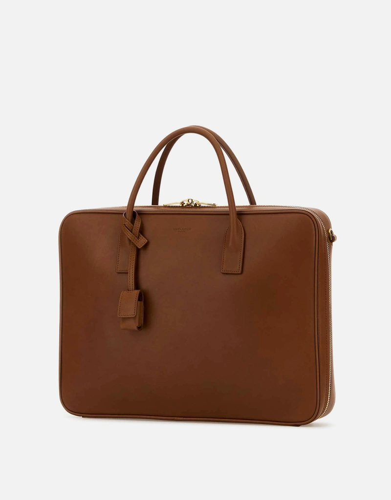 Saint Laurent メンズ Sac De Jour ラージスリム カーフスキンレザー