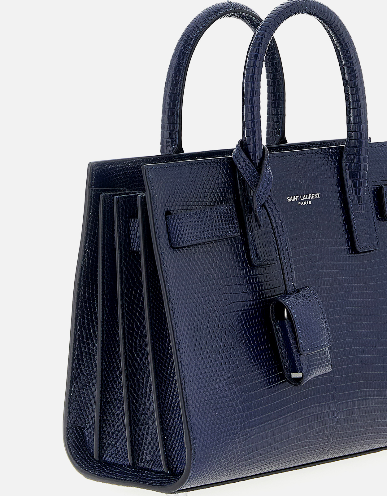 Saint Laurent サックデジュールナノリザードレザーハンドバッグ