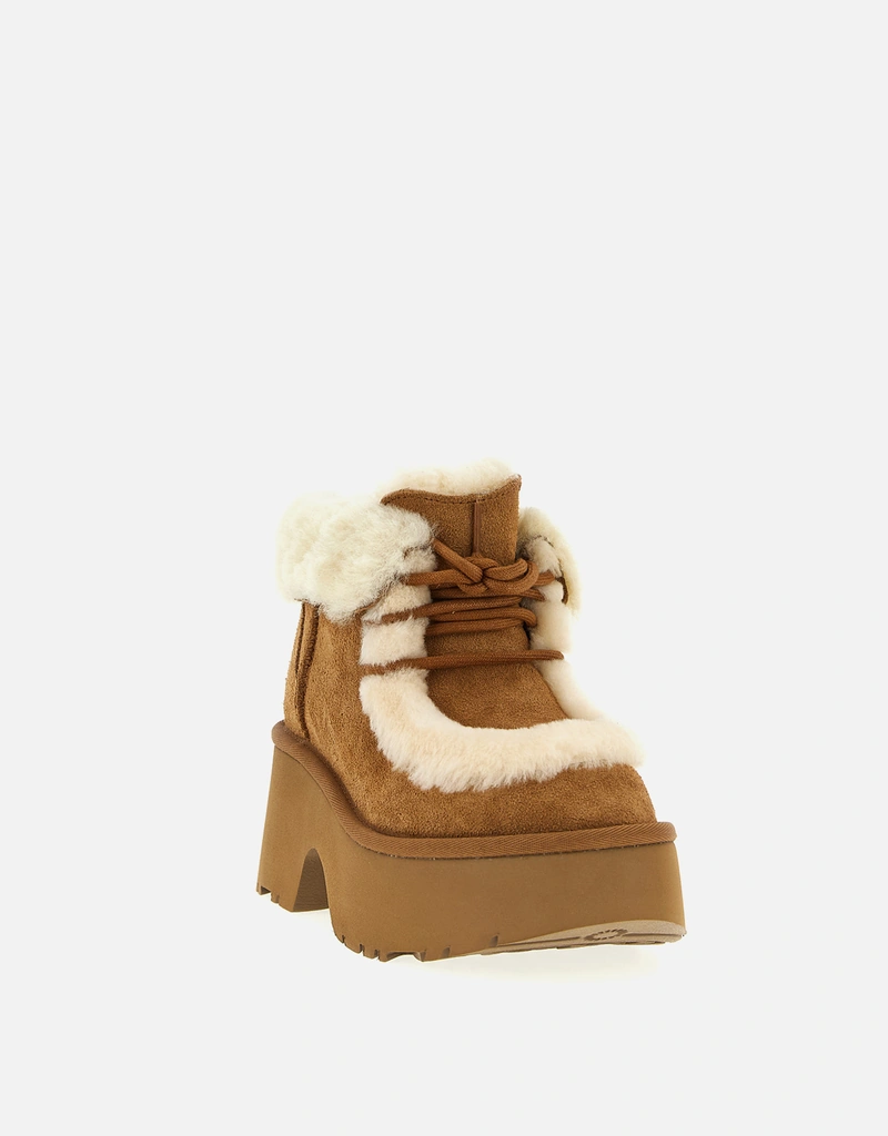 Ugg Esmee Lace Up Suede Platform Ankle Boots () IFCHIC.COM