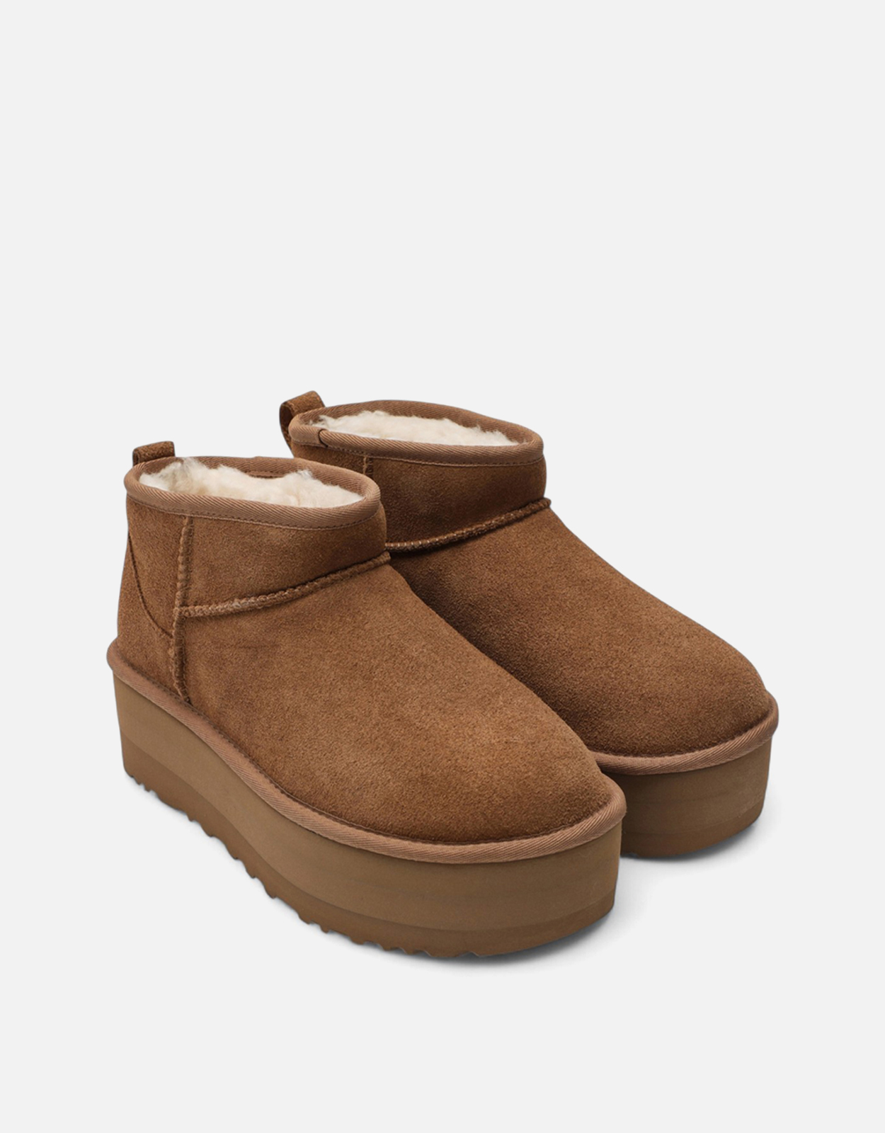Ugg Classic Ultra Mini platform ankle boots in chestnut (All New