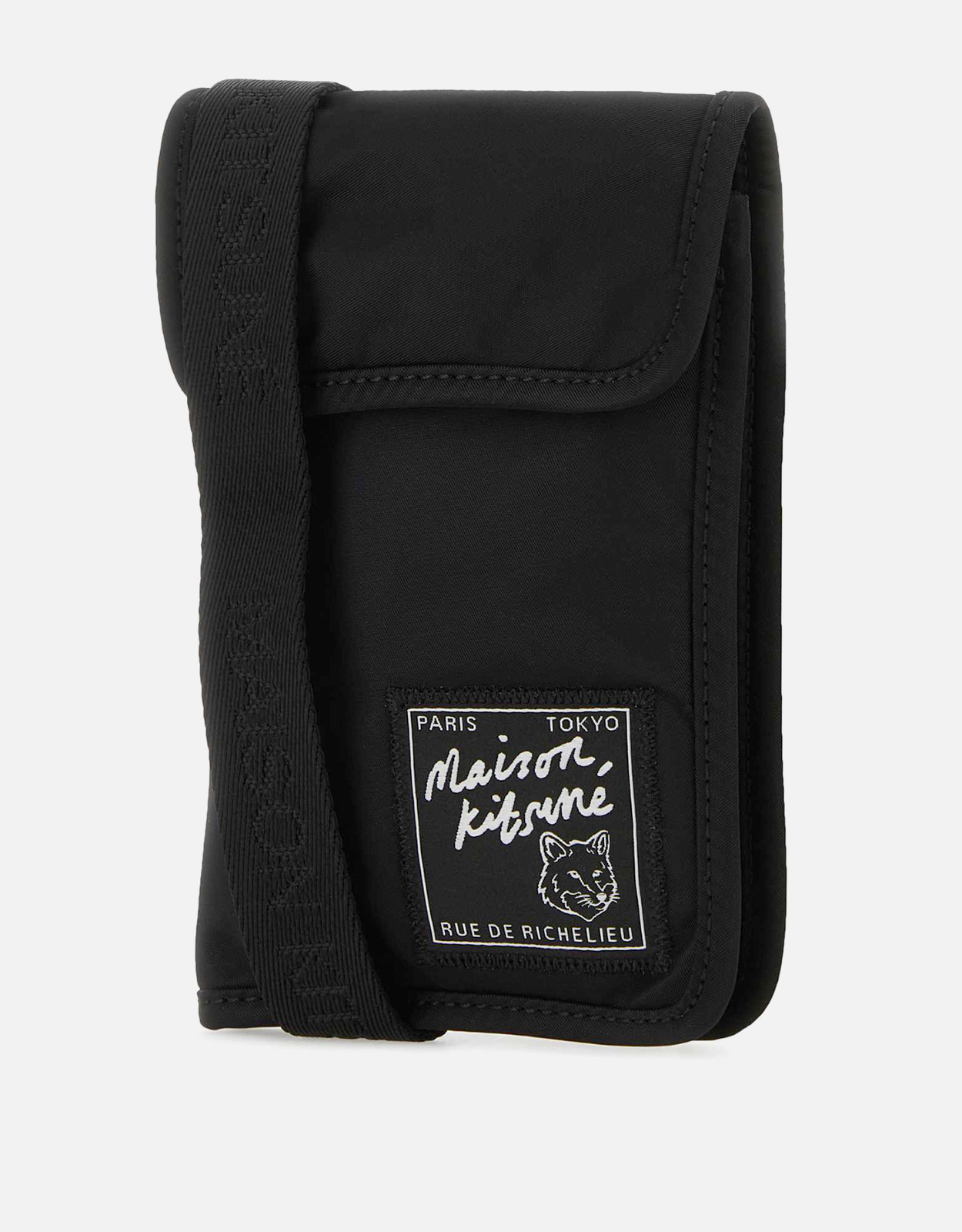 Maison Kitsuné Men's Black Nylon Phone Case () IFCHIC.COM Maison Kitsuné Men's Black Nylon Phone Case () IFCHIC.COM