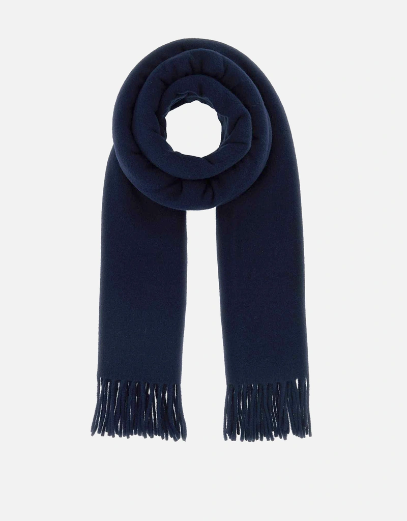 Maison Kitsuné メンズフォックスヘッドヴァージンウールスカーフ