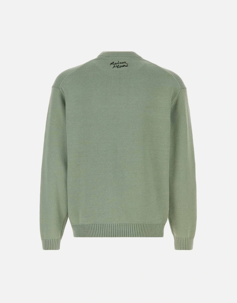 Maison Kitsuné Men's Cotton Blend Fox Embroidered Sweater (All New