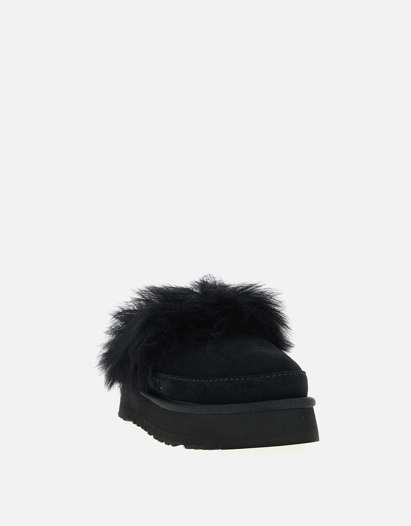 Ugg ディスケットシャレー スエード プラットフォーム スリッパ