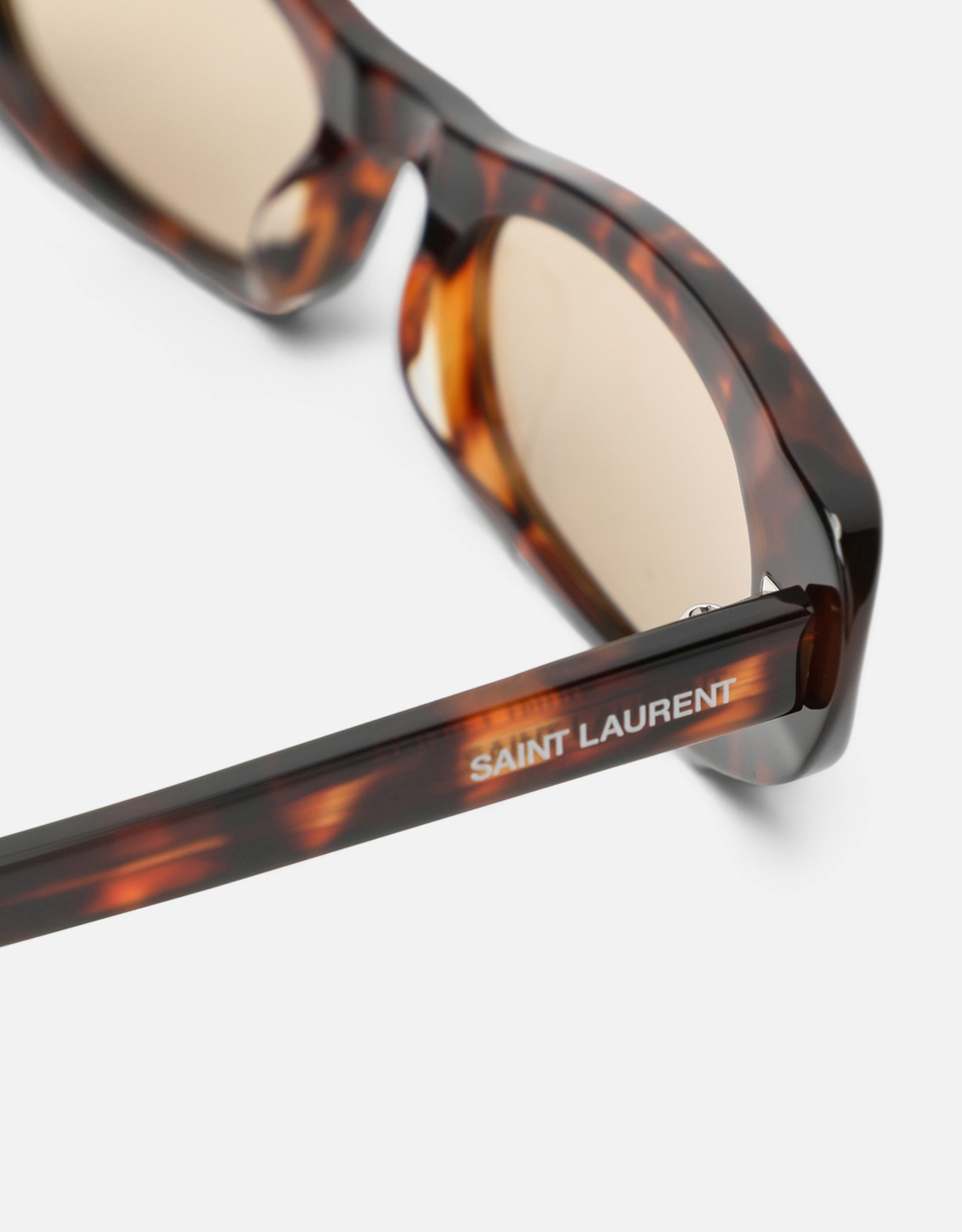 Saint Laurent べっ甲柄ナイロンレンズキャットアイフレームサングラス