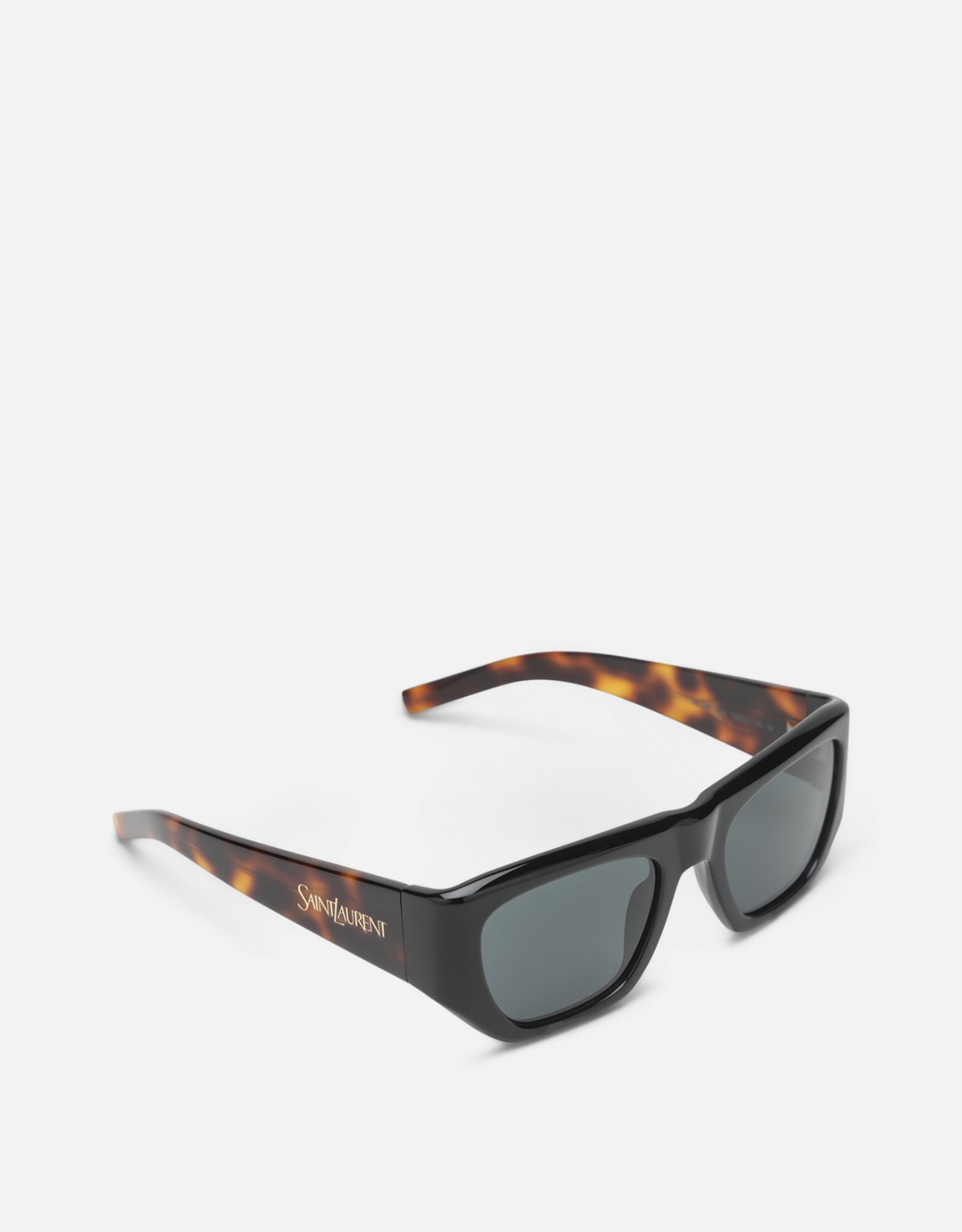 Saint Laurent パイルドスクエアアセテートフレームサングラス