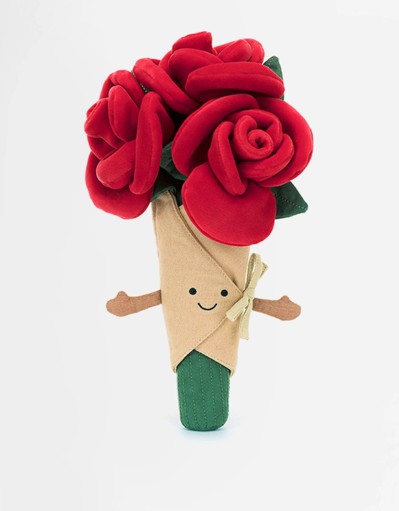 Jellycat Amuseables Rose Bouquet Soft Toy 30cm () IFCHIC.COM