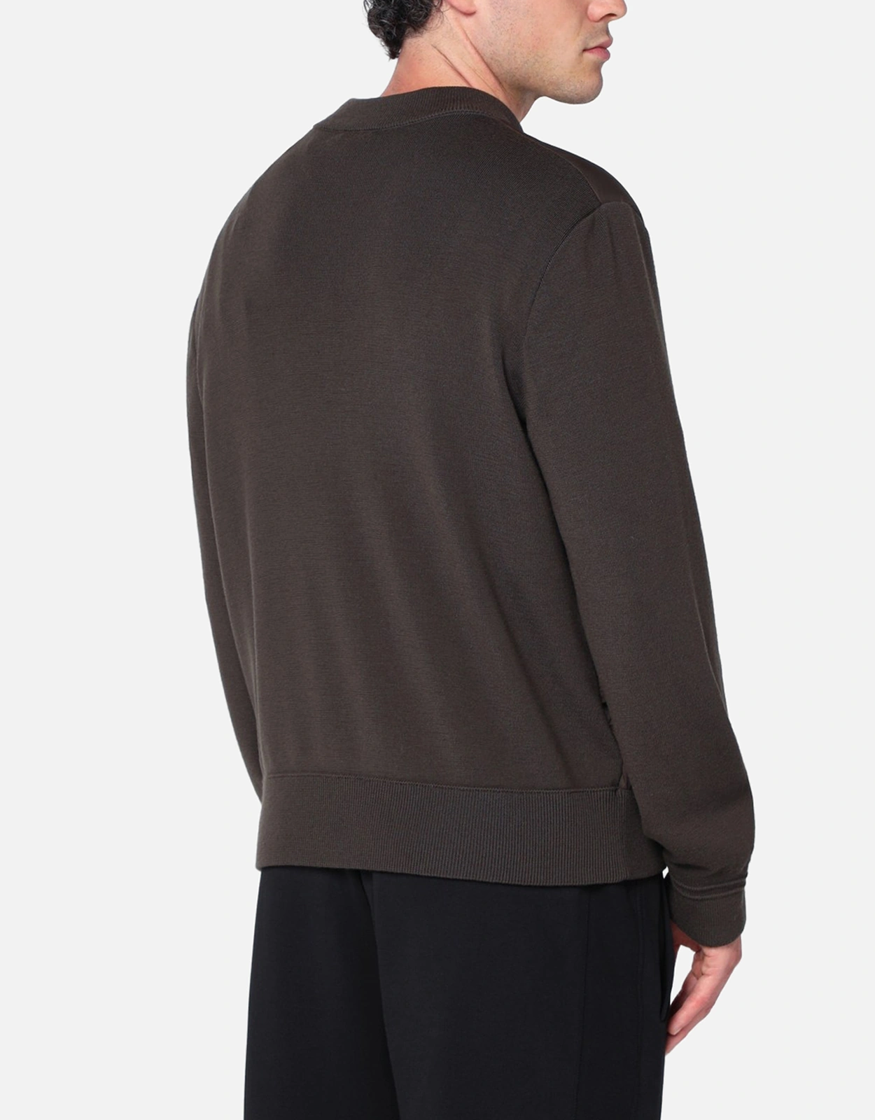 Moncler Men's Padded Nylon Knit Sleeve Bomber Jacket