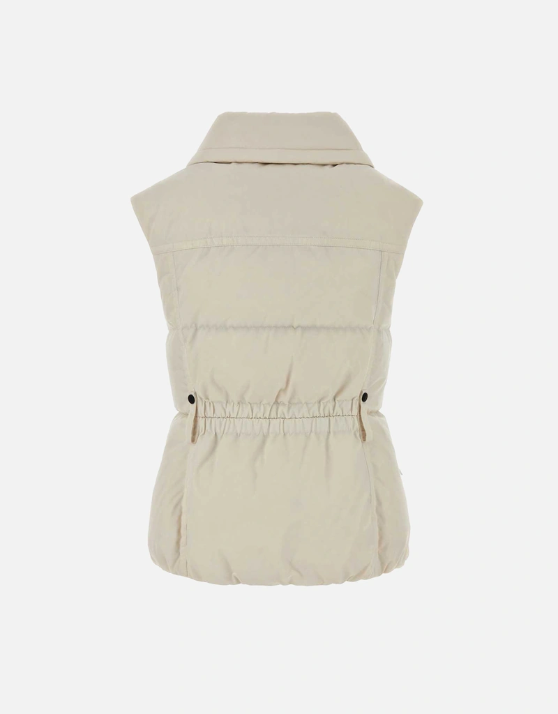 Moncler Grenoble Hallaine Quilted Sleeveless Maxi Collar Zip-Up
