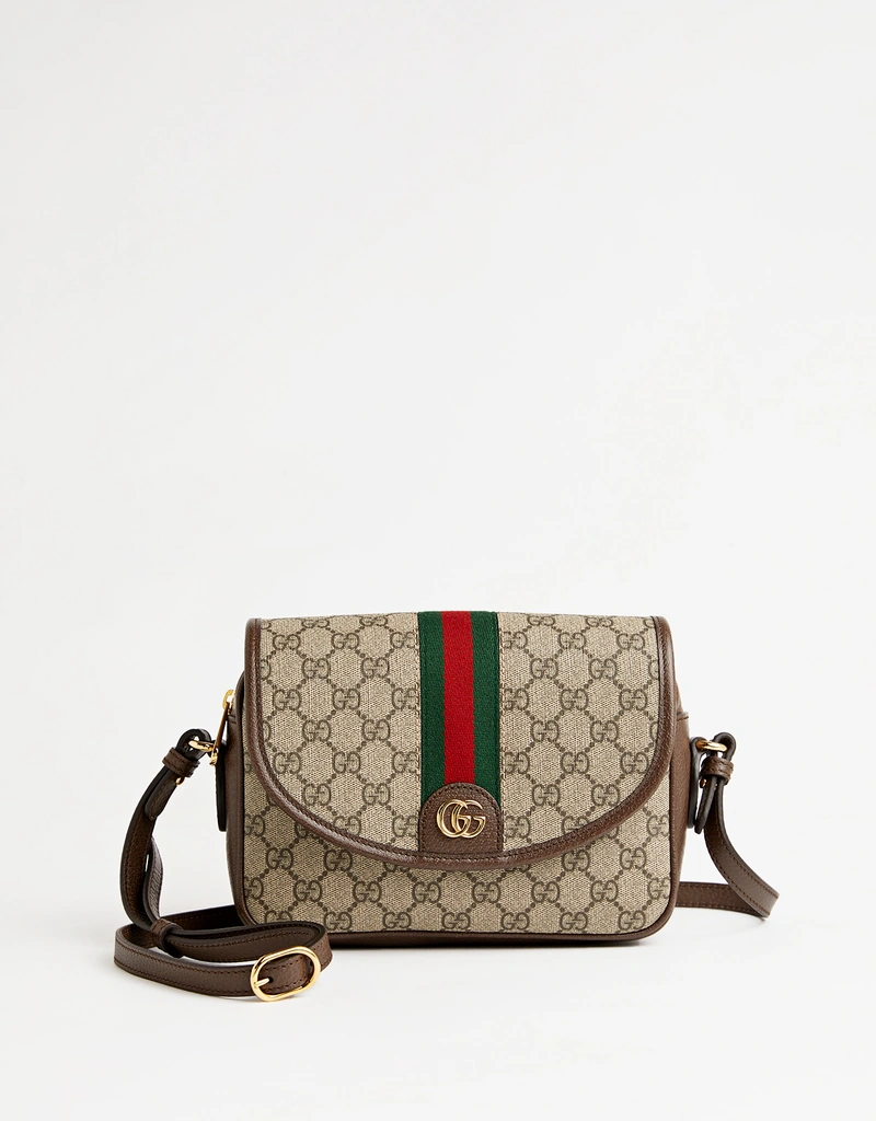 Gucci Ophidia Small Canvas And Leather Crossbody Bag () IFCHIC.COM