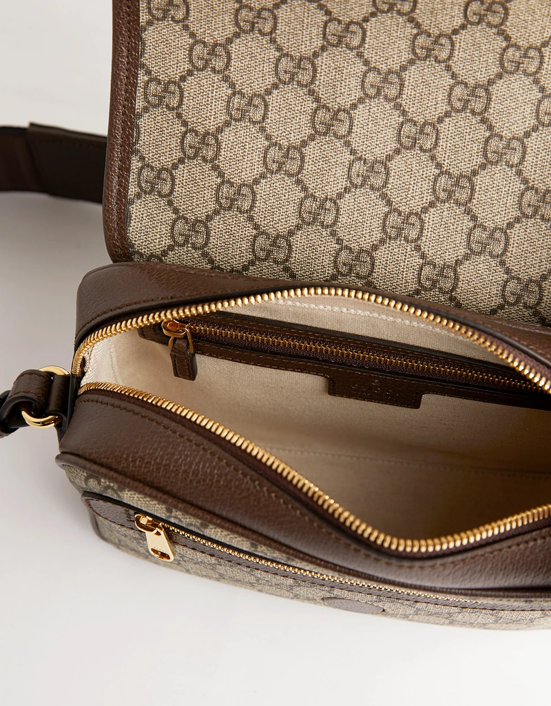 GUCCI ボディバッグ ブラウン キャンバス Gucci オフィディア小型キャンバスレザークロスボディバッグ () IFCHIC.COM