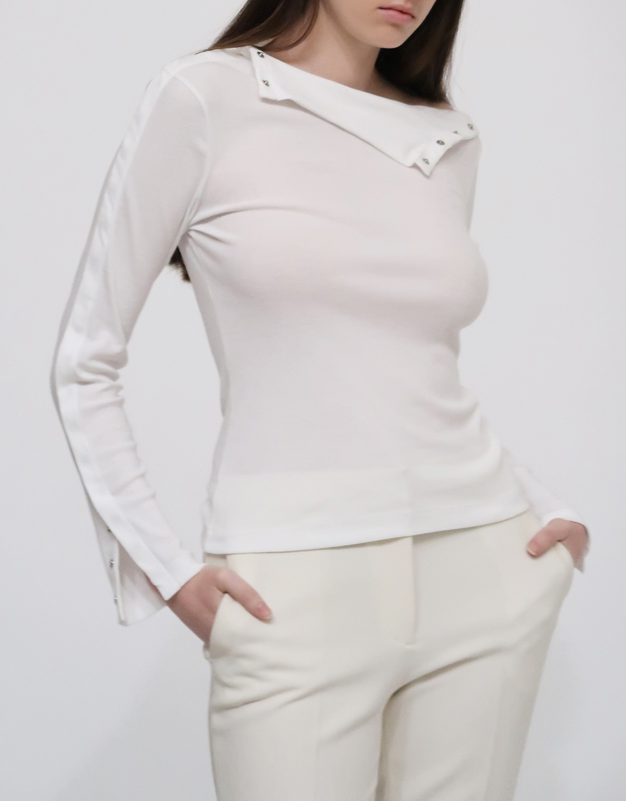 Rosetta Getty Snap Turtleneck Top (All New In) IFCHIC.COM
