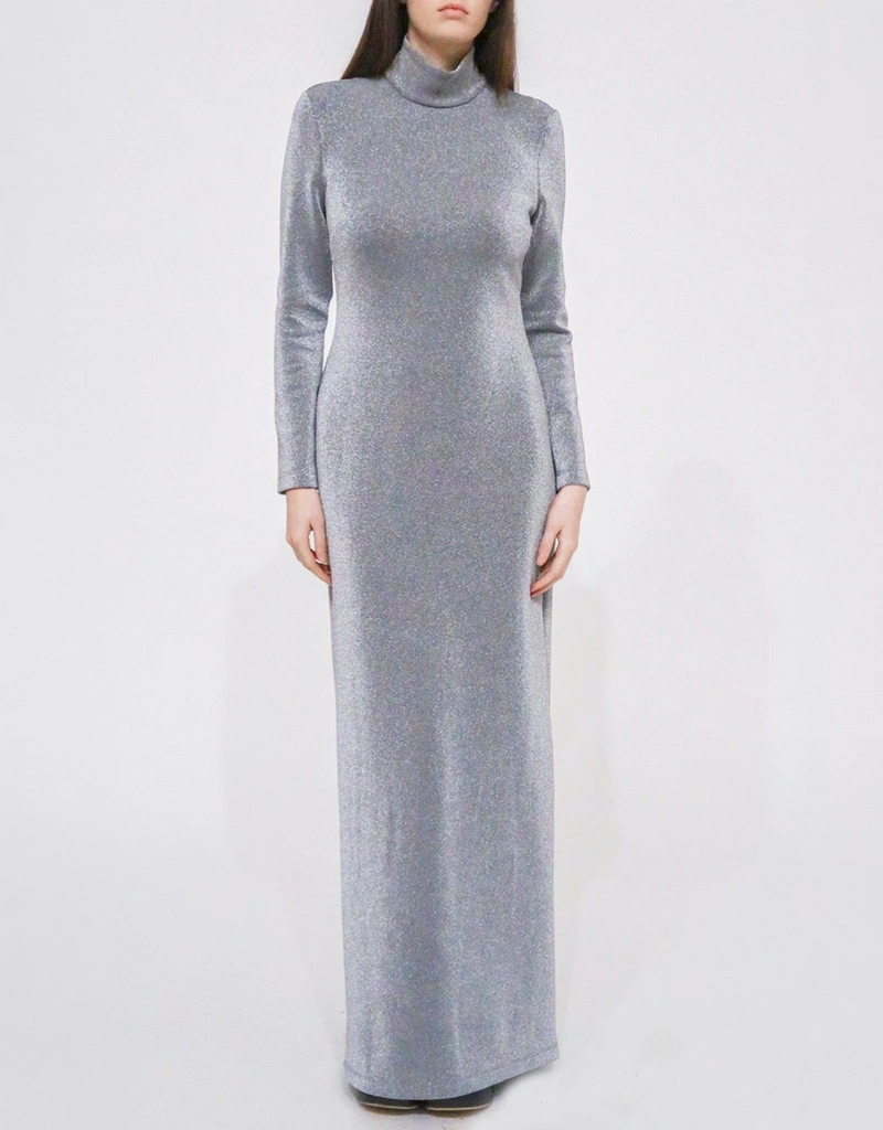 slim fit dress slacks Kimmy Maxi Dress- Grey S main image 1