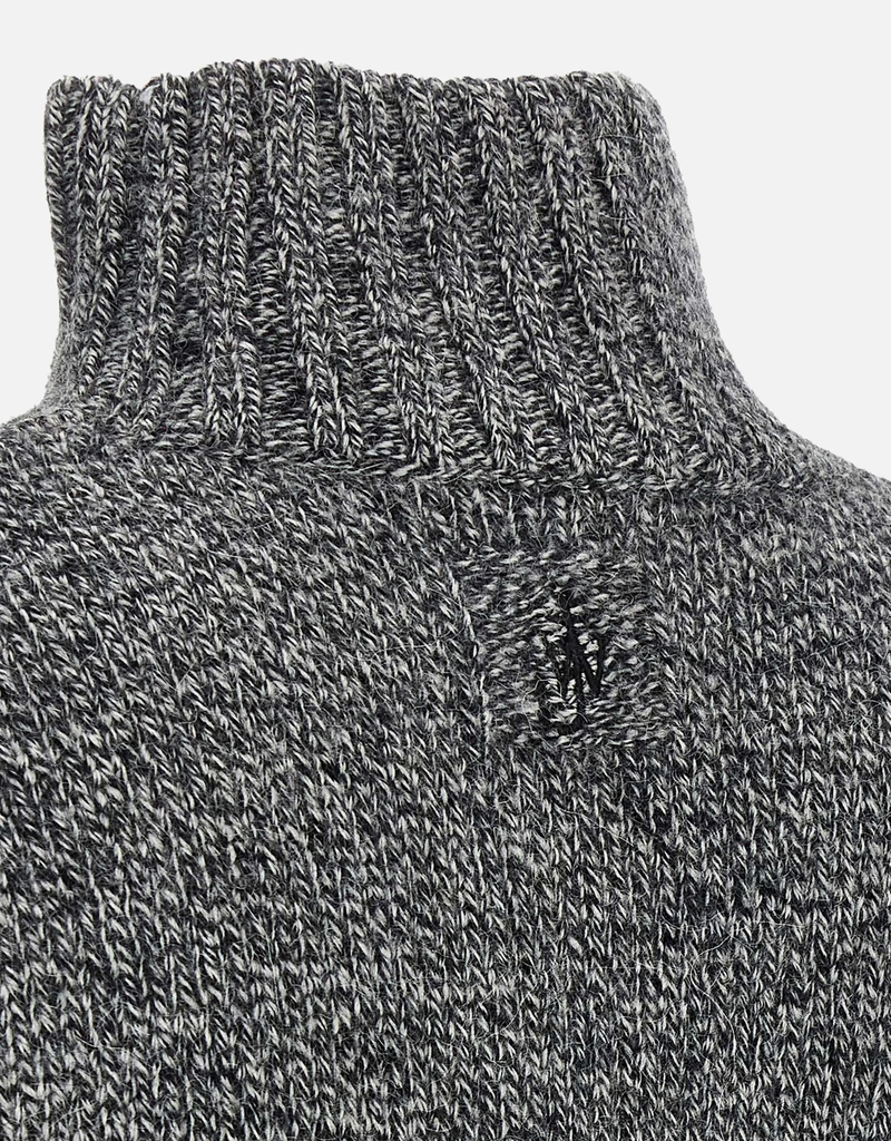 JW Anderson Men's Wool Alpaca Blend Leather Patch Pocket Sweater