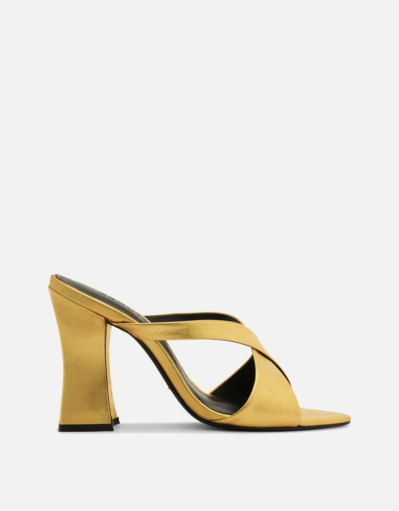 Schutz グレンダスムースレザーハイヒールスライド () IFCHIC.COM