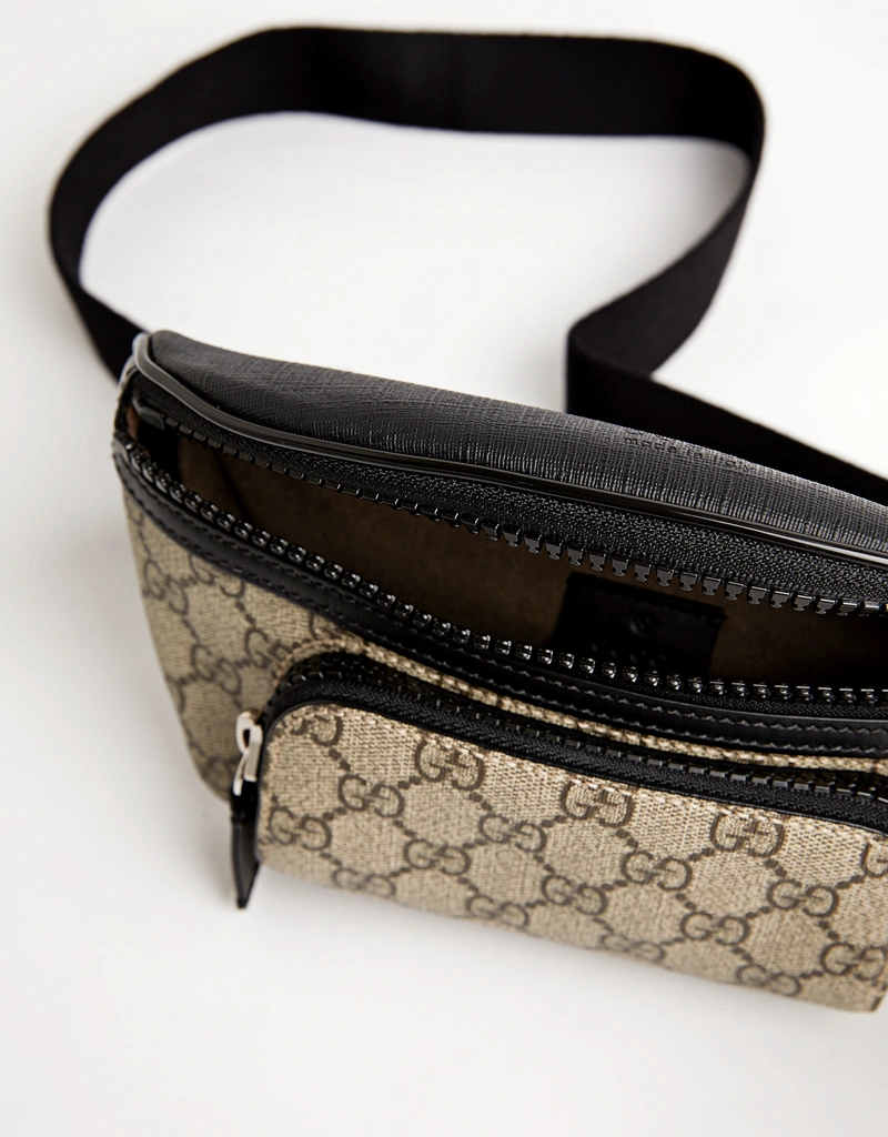 Gucci メンズグッチエデンキャンバスレザーベルトバッグ () IFCHIC.COM