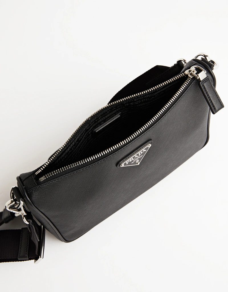 Prada メンズサフィアーノカーフスキンレザークロスボディ () IFCHIC.COM