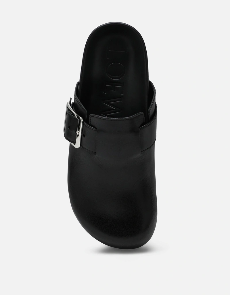 Loewe ブラックレザーサボイーズバックル (すべての新品) IFCHIC.COM