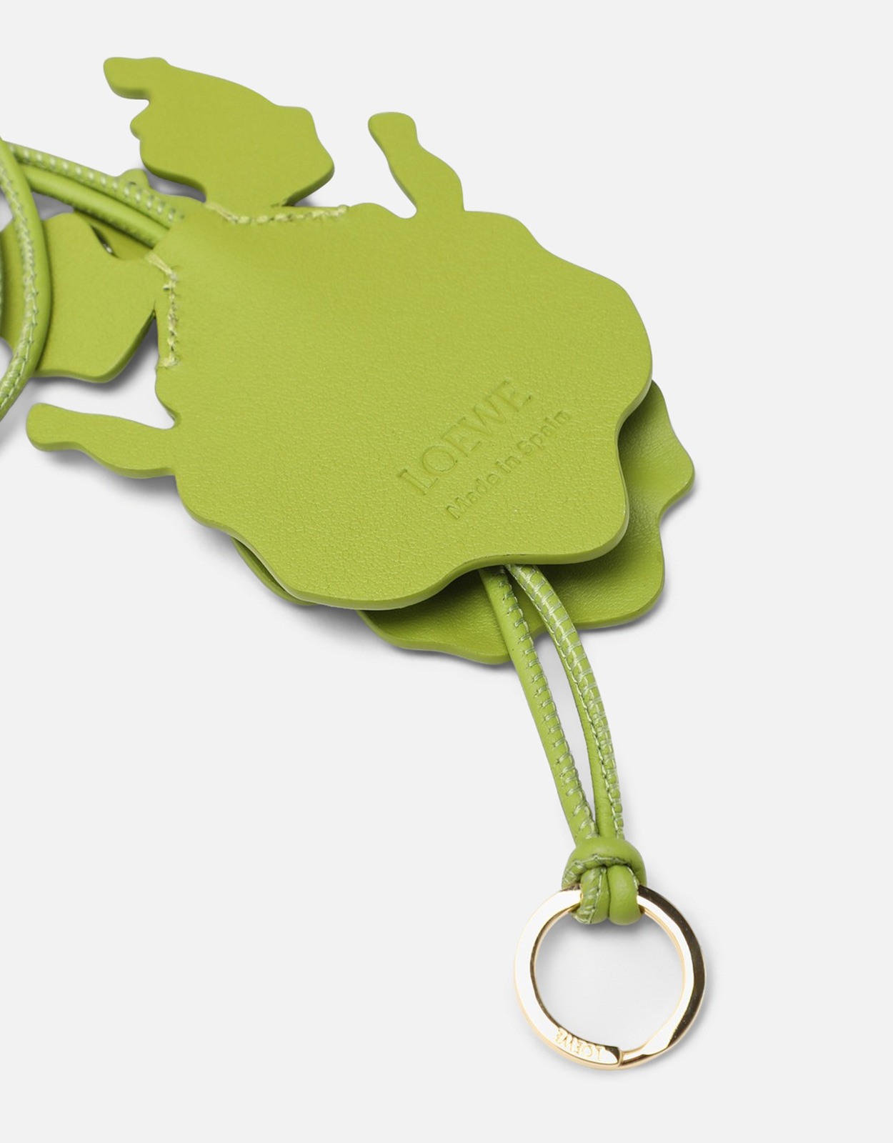Loewe グリーンリーフ昆虫型レザーキーチェーン (キーチェーンとバッグ