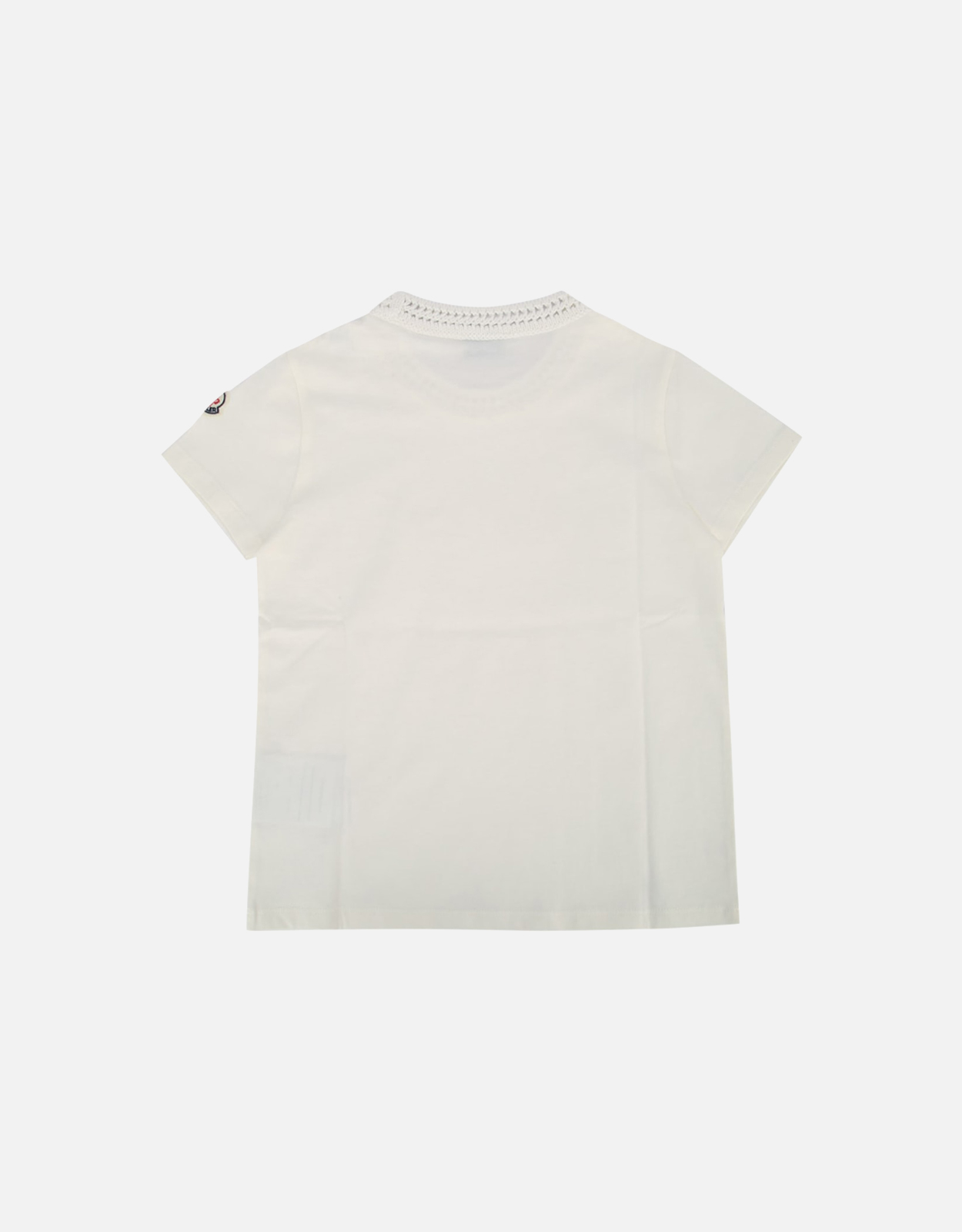 Moncler Kids Cotton Crochet Accent T-Shirt () IFCHIC.COM