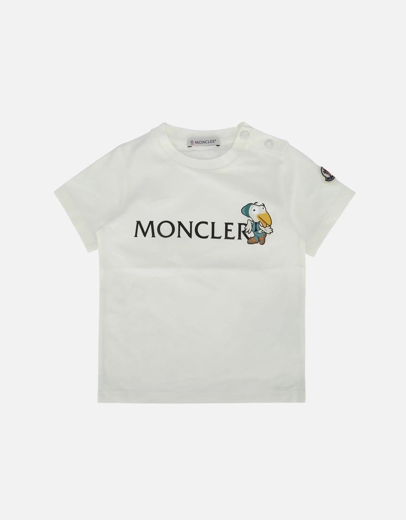 18/24 ベビー モンクレール ロゴプリント 半袖Tシャツ 2枚 白 楽天市場