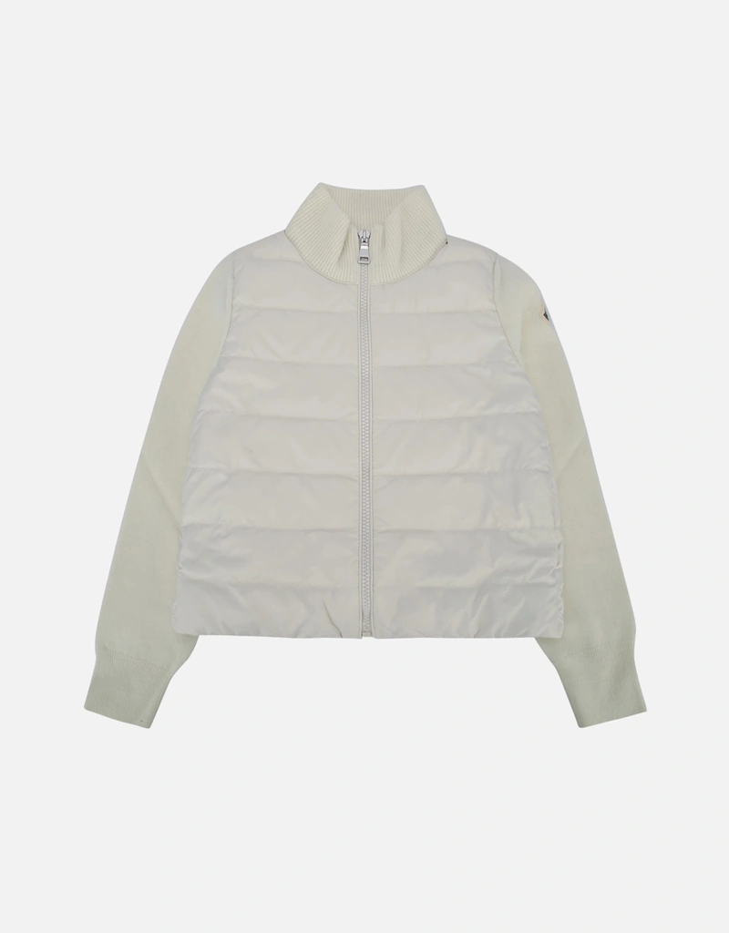 Moncler Kids パッド入りメリノウールジップアップカーディガン
